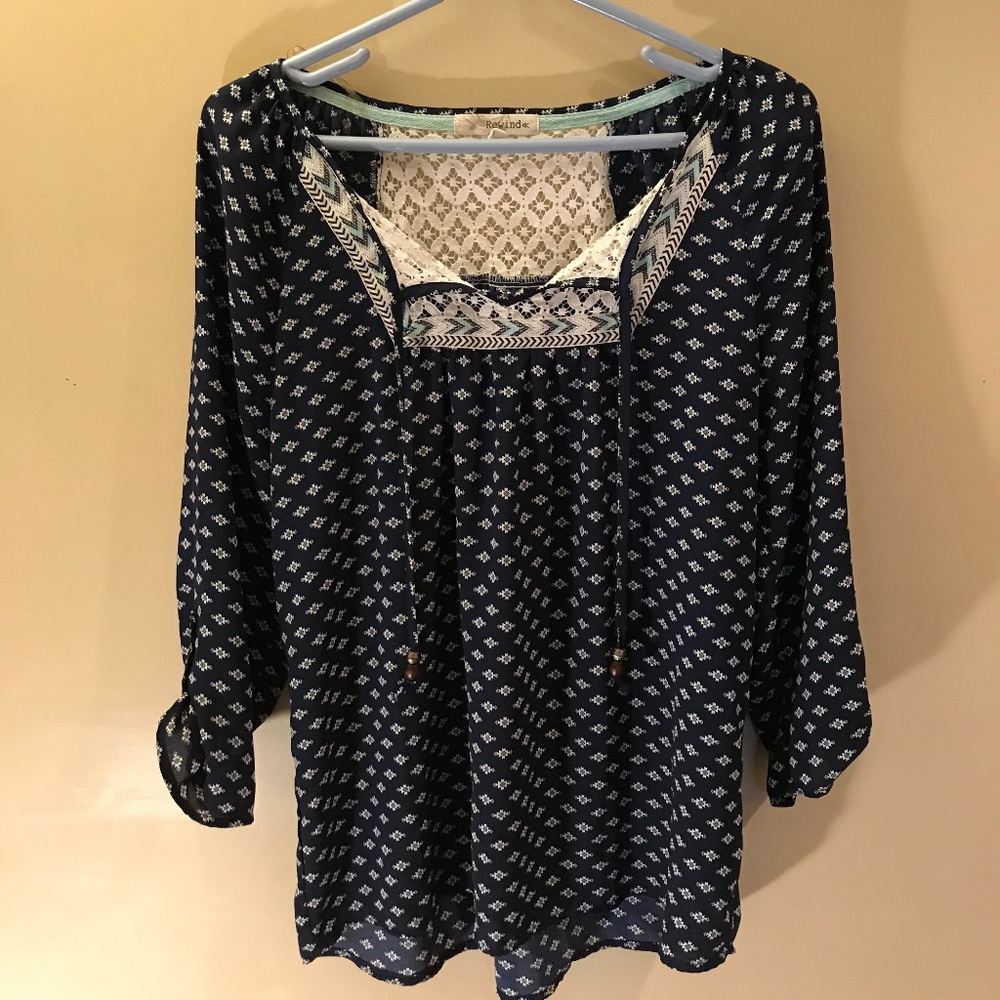 Navy Blouse